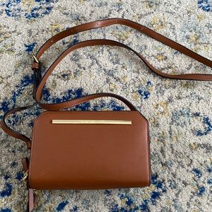 Steve Madden Brown Leather Crossbody Bag